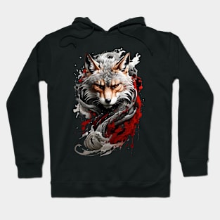 Evil Fox detailed illustration Hoodie